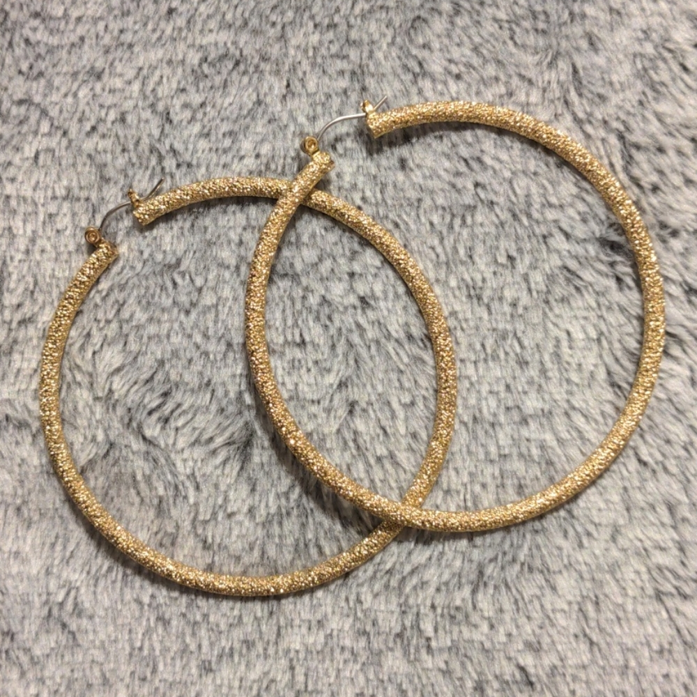 Textured Hoop Earrings